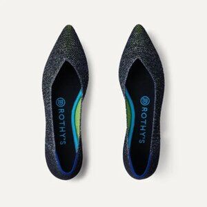 Rothy's Metallic Lattice Stitch The Point - Size 7.5